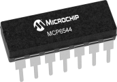 MCP6544-I/P
